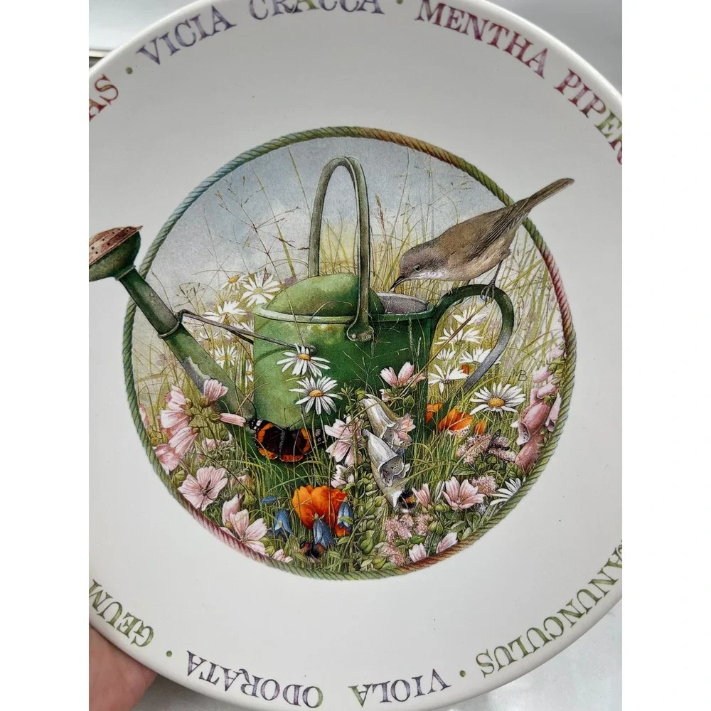 Marjolein Bastin Wildflower Meadow Salad Dessert Plates Set of 2 Bird Nature 8